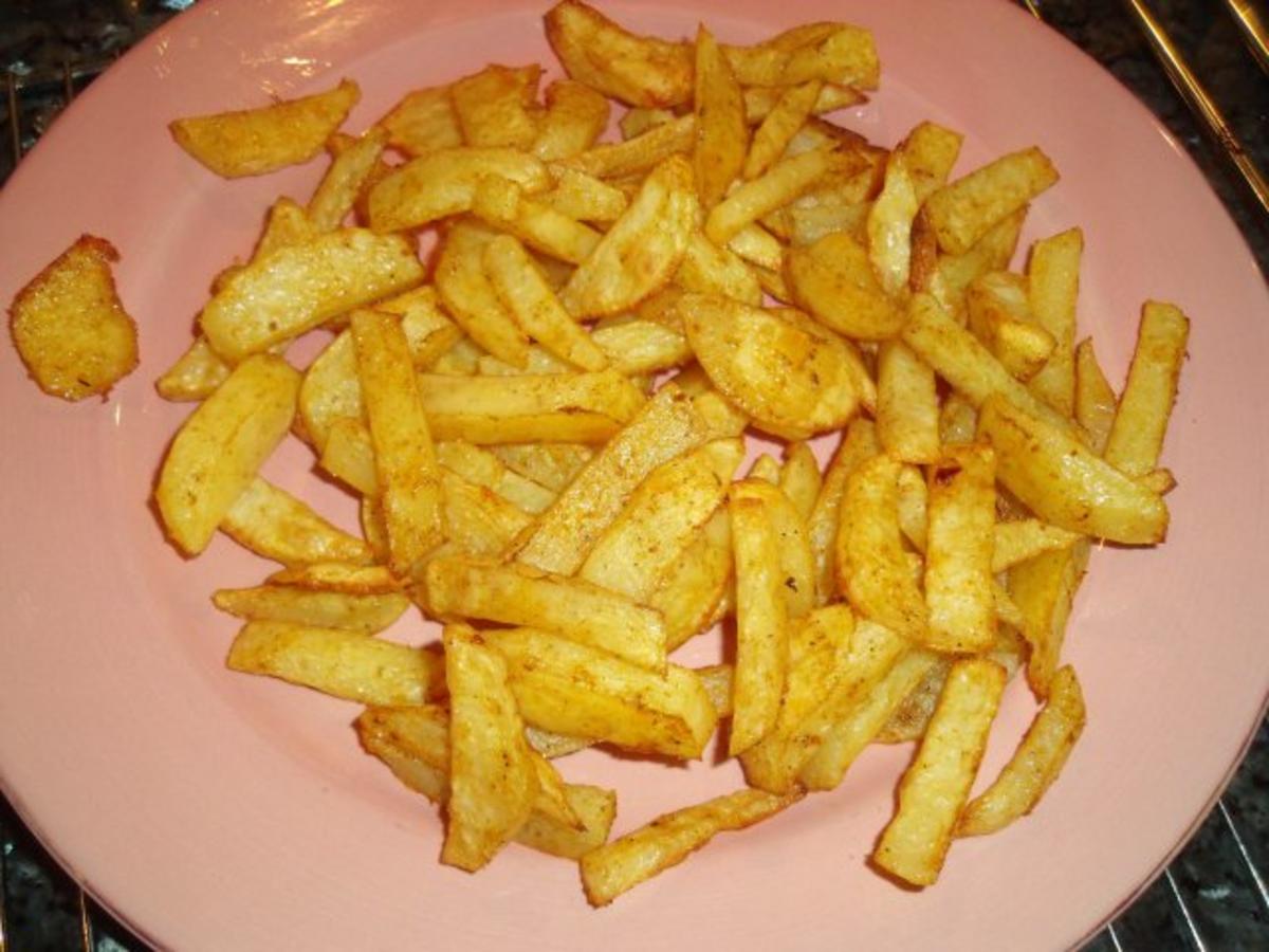 Pommes Frites aus dem Ofen - Rezept