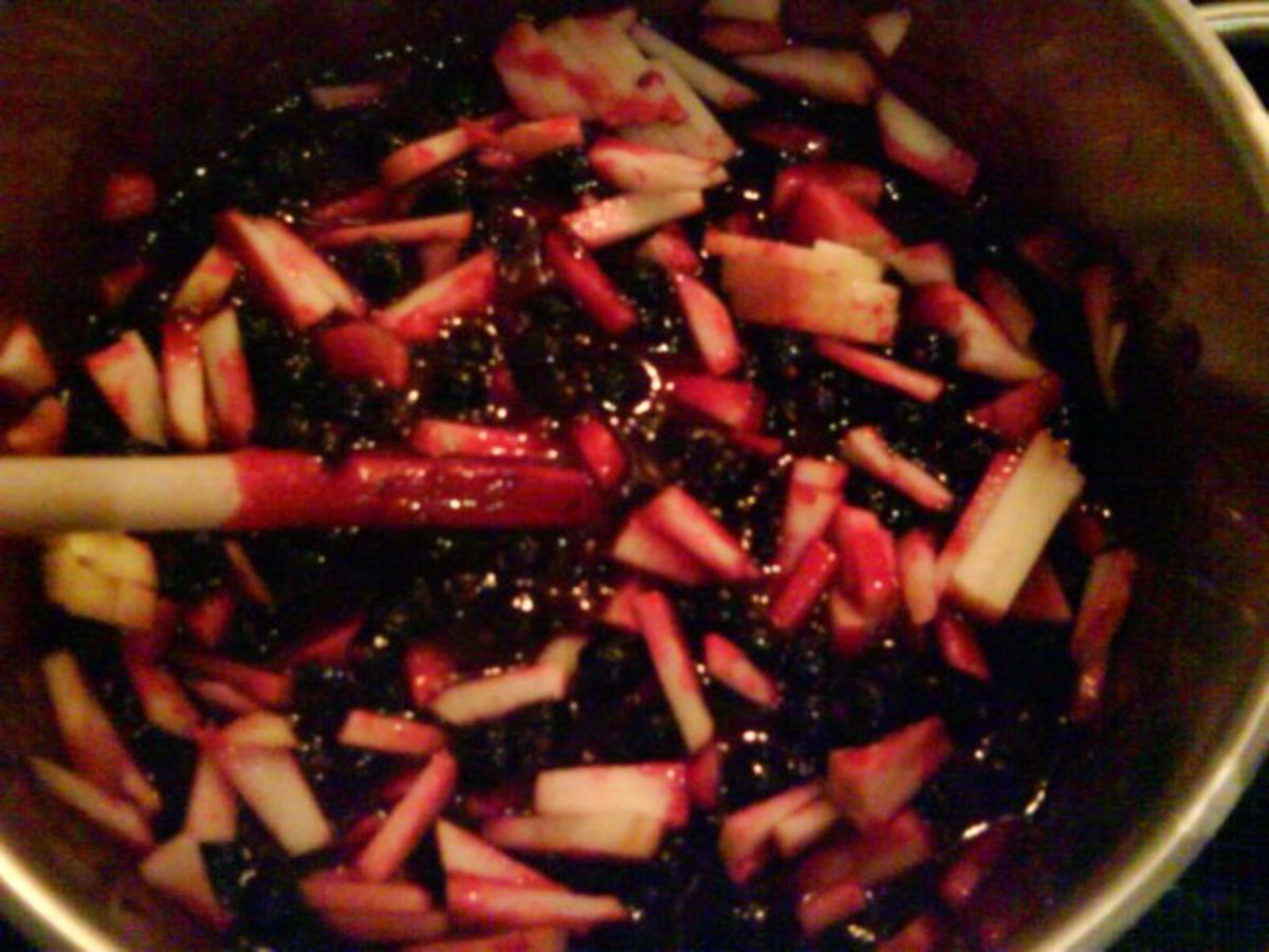 cassis/rhabarber confiture - Rezept - Bild Nr. 4