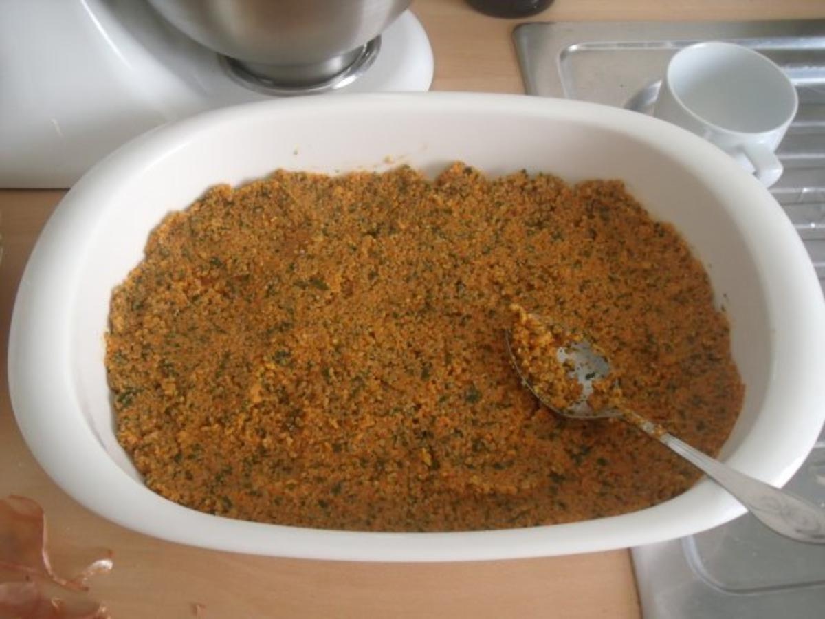 Orientalisch angehauchter Bulgur mit Aubergine aus dem Ofen - Rezept