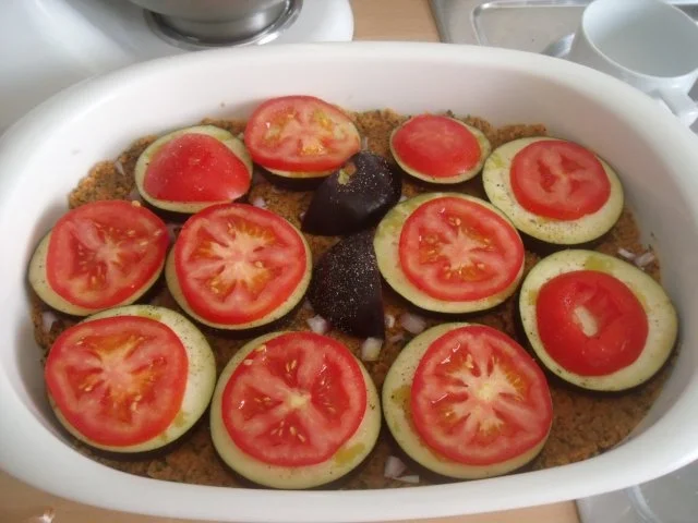 Rezept: Orientalisch angehauchter Bulgur mit Aubergine aus dem Ofen Bild Nr. 2 Orientalisch angehauchter Bulgur mit Aubergine aus dem Ofen - Rezept - Bild Nr. 2