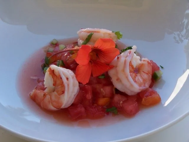 Melonensalat mit Knoblauchgarnelen - Rezept - Bild Nr. 4