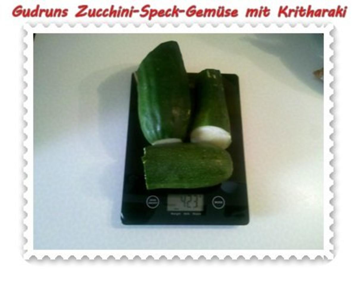 Gemüse: Zucchini-Speck-Gemüse mit Kritharaki - Rezept - Bild Nr. 2