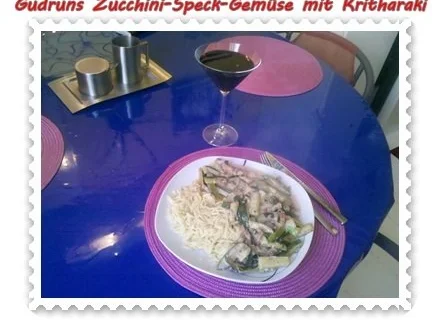 Gemüse: Zucchini-Speck-Gemüse mit Kritharaki - Rezept - Bild Nr. 16