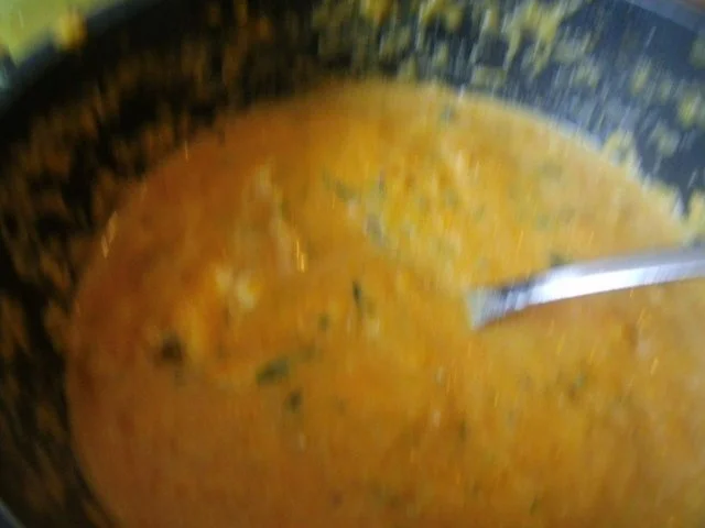 Rezept: Nudeln mit Möhrensauce und Knoblauch - Garnelen Bild Nr. 11 Nudeln mit Möhrensauce und Knoblauch - Garnelen - Rezept - Bild Nr. 11