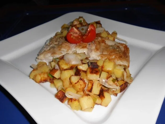 Victoriasee-Barschfilet mit Bratkartoffeln - Rezept