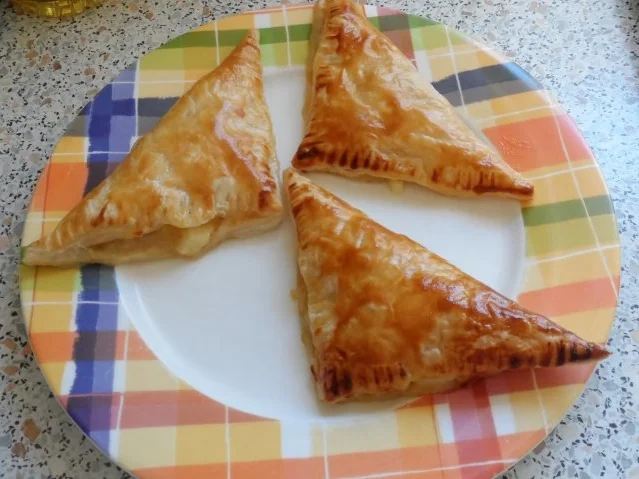 Blätterteig: Nekatarinen-Apfeltaschen mit Zitronen-Vanille-Creme - Rezept - Bild Nr. 8