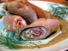 Galettes Bretonnes mit geräuchtertem Lachs und Senf-Dill-Sauce - Rezept