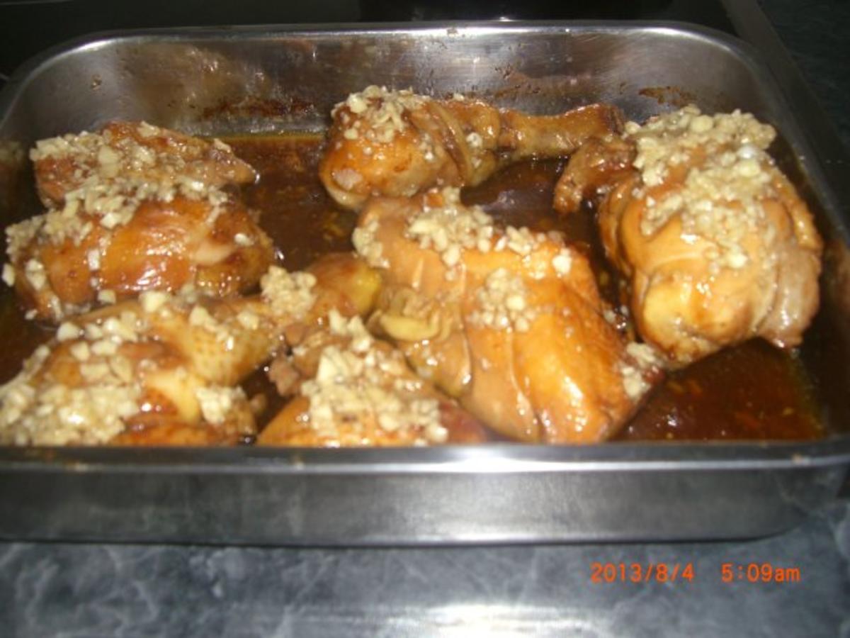 Huhn in Sojasauce mit Pinienkernen - Rezept - Bild Nr. 3