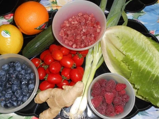 Knackiger Salat mit einem Orangen-Ingwer-Dressing - Rezept - Bild Nr. 2