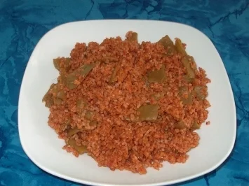 Bohnen mit Tomaten, Lubia bil seit - Rezept - Bild Nr. 2