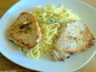 Zitronenspaghetti mit kleinen Schnitzeln - Rezept