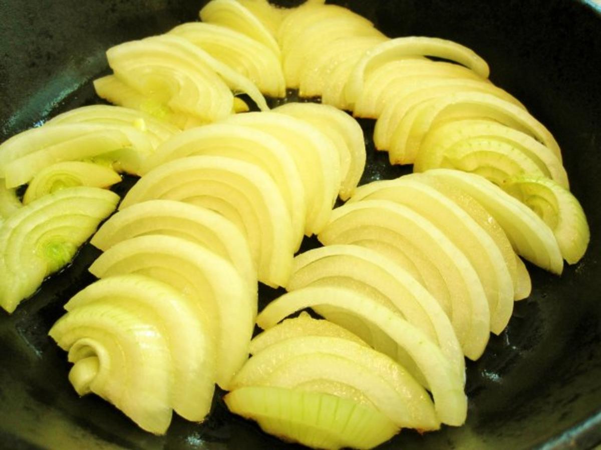 Bratkartoffeln, grüne Bohnen und Zwiebelsteaks - Rezept - Bild Nr. 4