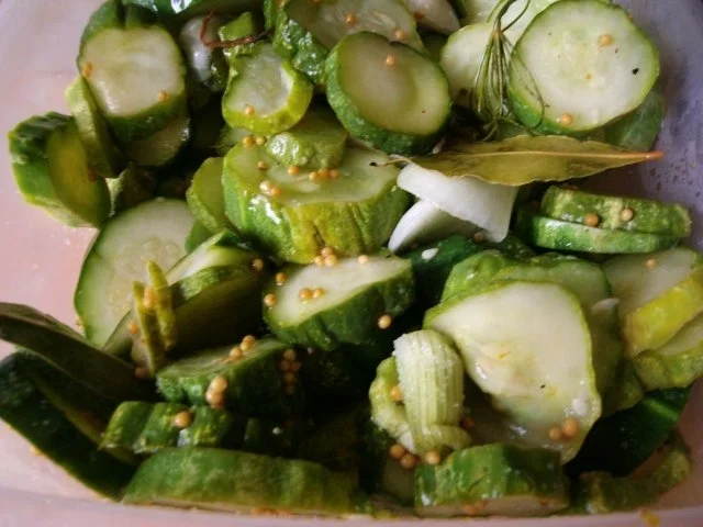 Einmachen - Schnelle Gewürzgurken in Scheiben - Rezept