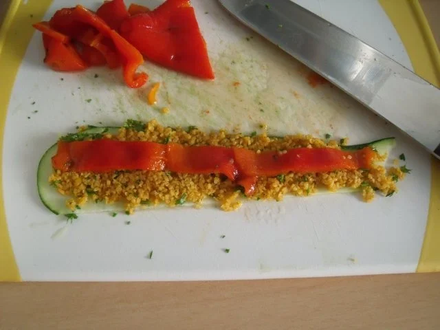 Rezept: Zucchini Bulgur Röllchen Bild Nr. 6 Zucchini Bulgur Röllchen - Rezept - Bild Nr. 6