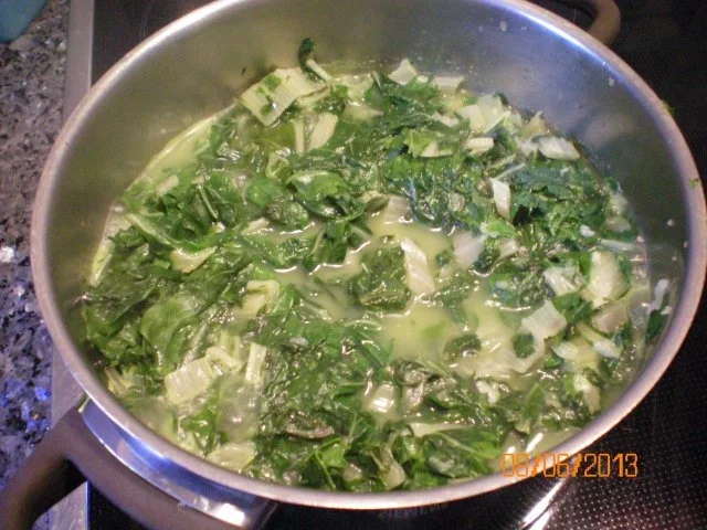 Mangold mit Spiegelei und Salzkartoffeln - Rezept - Bild Nr. 4