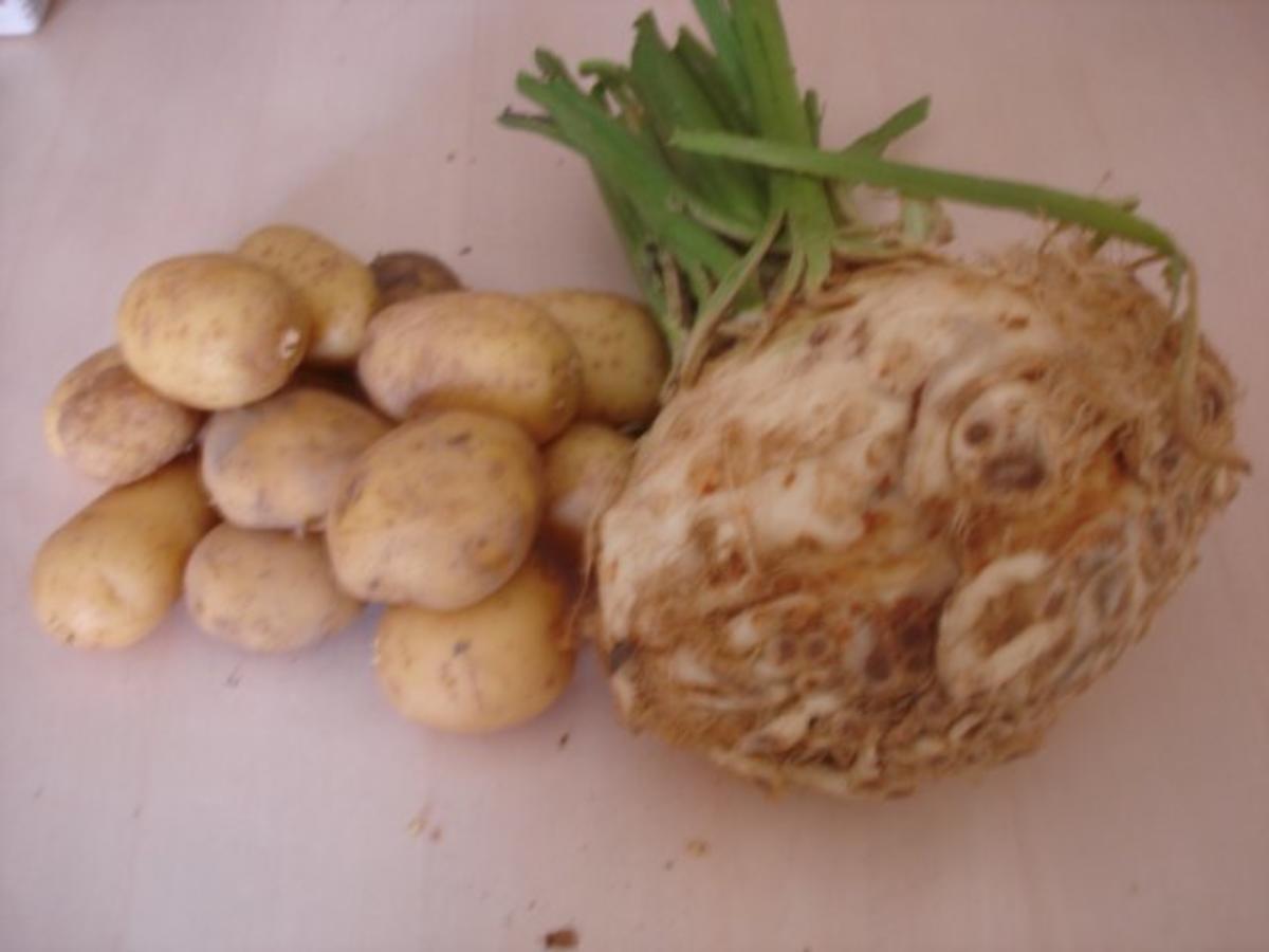 Paprika-Gulasch mit Sellerie-Kartoffelstampf - Rezept - Bild Nr. 4