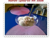 Eis: Lychee-Eis mit Schoki - Rezept