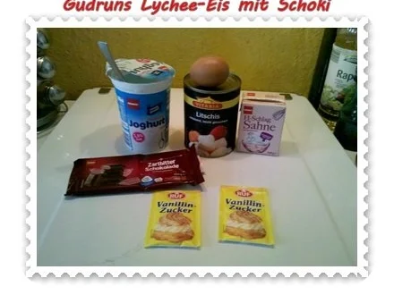 Eis: Lychee-Eis mit Schoki - Rezept - Bild Nr. 2