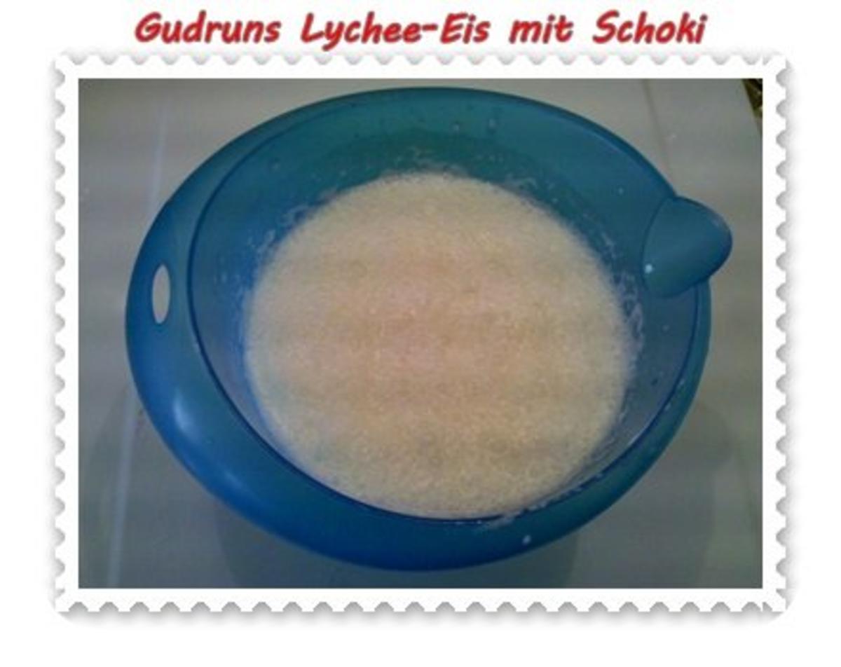 Eis: Lychee-Eis mit Schoki - Rezept - Bild Nr. 3