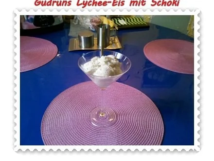 Eis: Lychee-Eis mit Schoki - Rezept - Bild Nr. 7