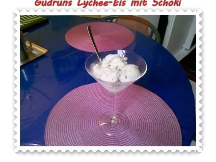 Eis: Lychee-Eis mit Schoki - Rezept - Bild Nr. 9