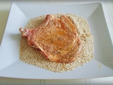 Rezept: ♣ Schweinekotelett mit Kokosraspel-Panade ♣ Bild Nr. 12 ♣ Schweinekotelett mit Kokosraspel-Panade ♣ - Rezept - Bild Nr. 12