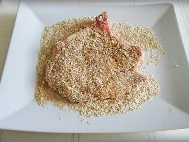 Rezept: ♣ Schweinekotelett mit Kokosraspel-Panade ♣ Bild Nr. 13 ♣ Schweinekotelett mit Kokosraspel-Panade ♣ - Rezept - Bild Nr. 13