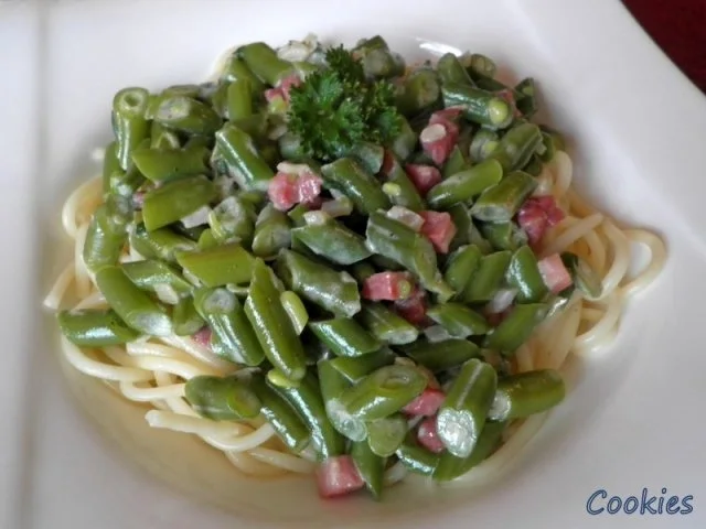 Bohnen & Spaghetti - Rezept