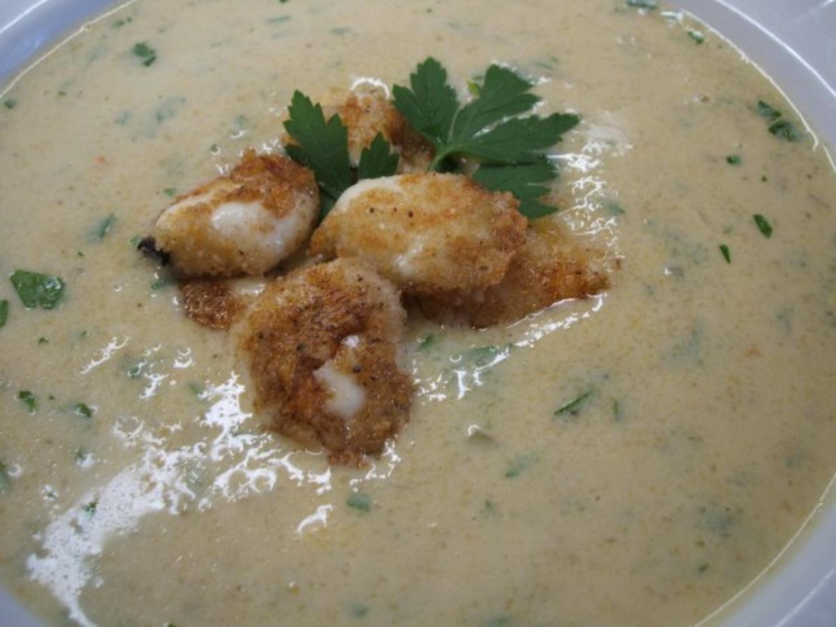 Suppen: Polentasüppchen mit Mozzarella-Croutons - Rezept