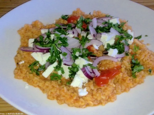 Tomaten-Bulgur - Rezept