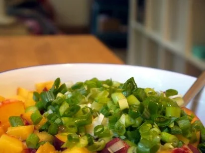 Rezept: Pfirsich-Bulgur-Salat Bild Nr. 5 Pfirsich-Bulgur-Salat - Rezept - Bild Nr. 5