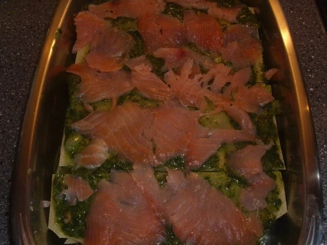 Rezept: Lachs-Spinat Lasagne Bild Nr. 4 Lachs-Spinat Lasagne - Rezept - Bild Nr. 4