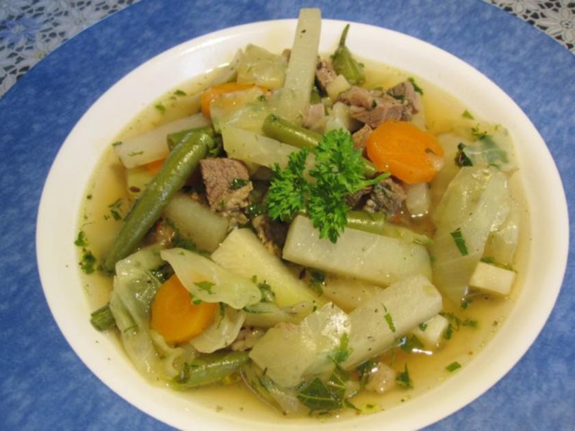 Rindfleischsuppe mit Gemüse ... - Rezept - kochbar.de