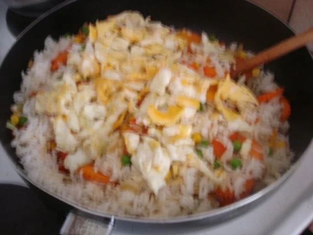 Filetspieß mit Gemüse-Eier-Bratreis - Rezept - Bild Nr. 14