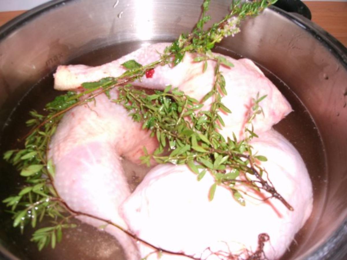 Kräuter Hähnchenschenkel mit kaltem Tomatendip - Rezept - Bild Nr. 2