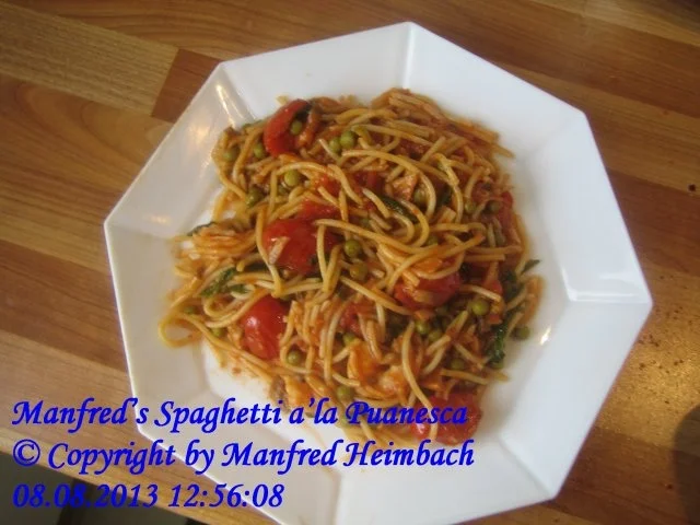 Rezept: Nudeln – Manfred’s Spaghetti a’la Puttanesca Nudeln – Manfred’s Spaghetti a’la Puttanesca - Rezept