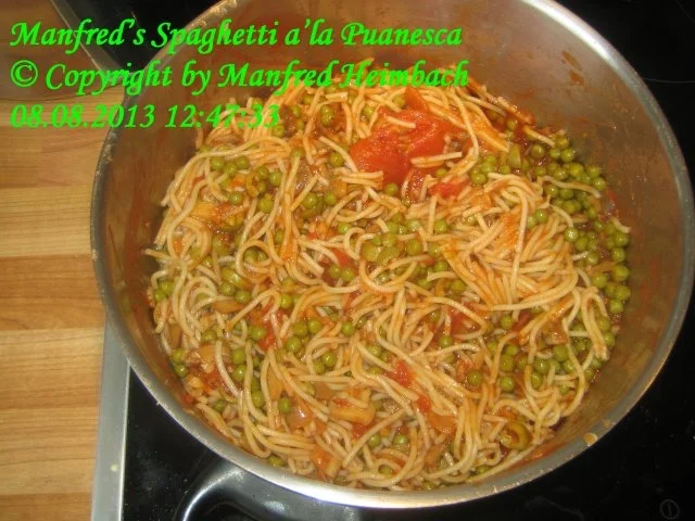 Rezept: Nudeln – Manfred’s Spaghetti a’la Puttanesca Bild Nr. 4 Nudeln – Manfred’s Spaghetti a’la Puttanesca - Rezept - Bild Nr. 4