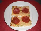 Flammkuchen mit Salami - Rezept