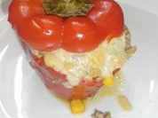 Rezept: Gefüllte Paprika mit Linsen Gefüllte Paprika mit Linsen - Rezept