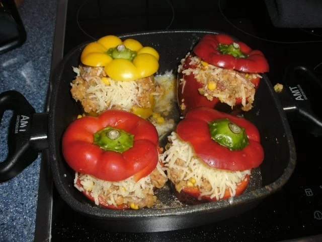 Rezept: Gefüllte Paprika mit Linsen Bild Nr. 2 Gefüllte Paprika mit Linsen - Rezept - Bild Nr. 2