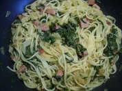 Spaghetti  mit Mangold - Rezept