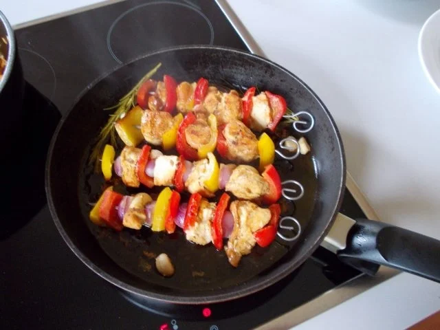 Hähnchenspieße an Paprikareis - Rezept - Bild Nr. 5