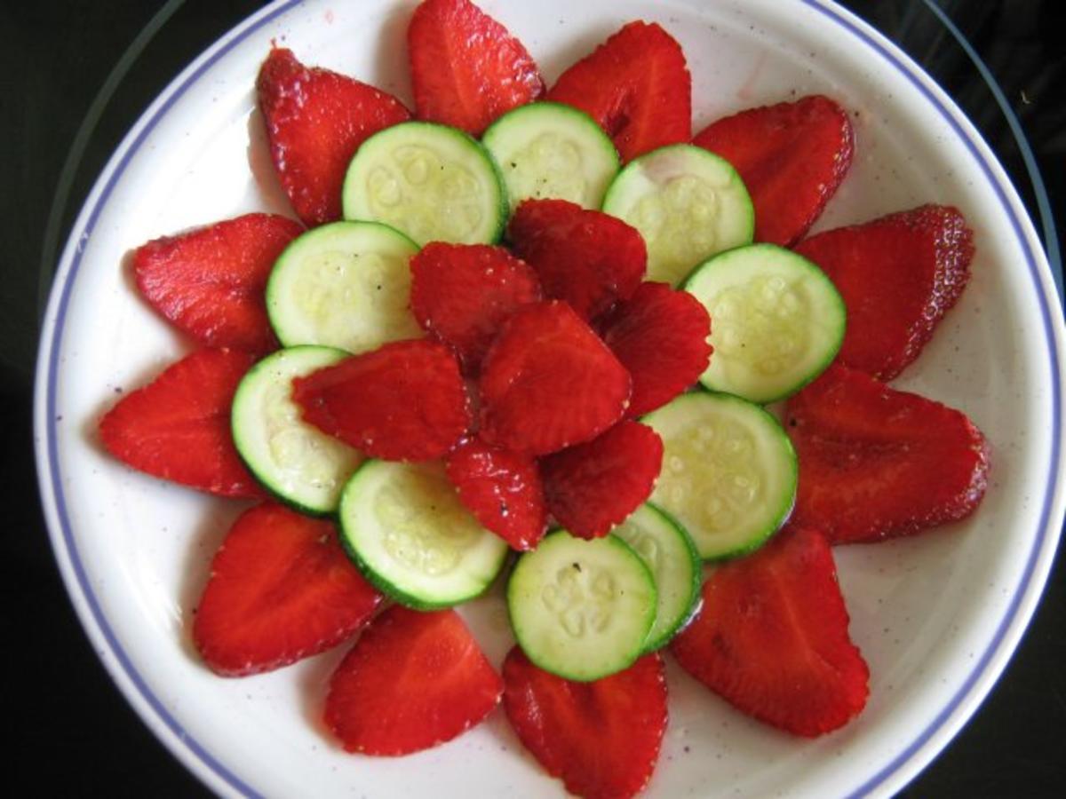 Erdbeer-Zucchini-Carpaccio - Rezept