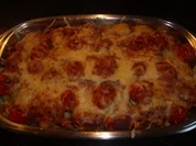 Bratkartoffelauflauf mit Bulettchen - Rezept