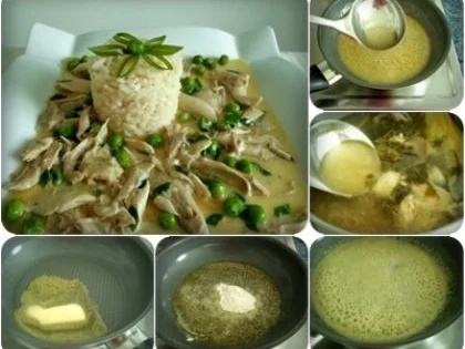 Hähnchen-Frikassee mit Reis - Rezept - Bild Nr. 12