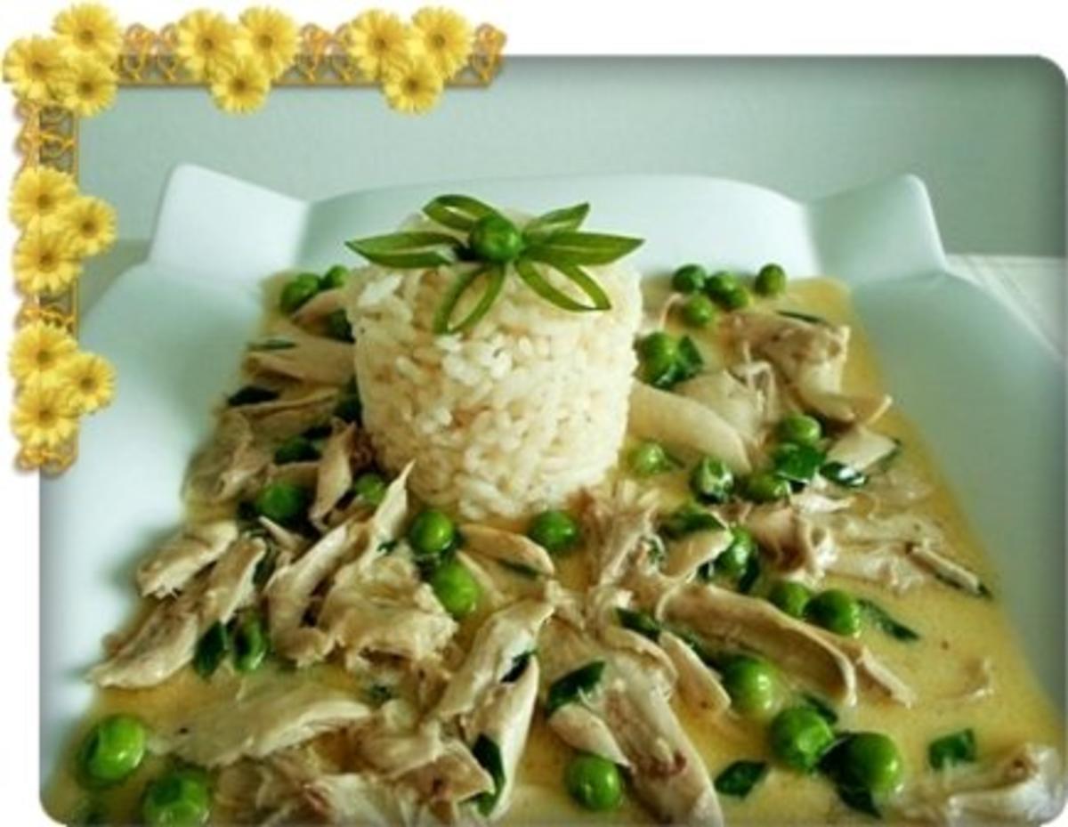 Hähnchen-Frikassee mit Reis - Rezept