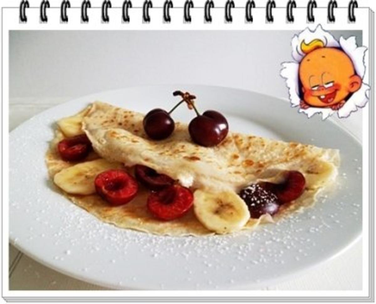 Bilder für Crêpes mit Kirschen und Banane - Rezept