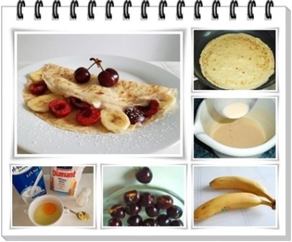 Crêpes mit Kirschen und Banane - Rezept - Bild Nr. 12