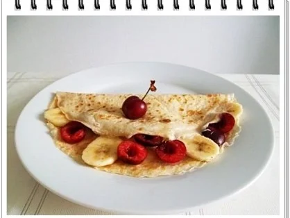 Rezept: Crêpes mit Kirschen und Banane Bild Nr. 13 Crêpes mit Kirschen und Banane - Rezept - Bild Nr. 13