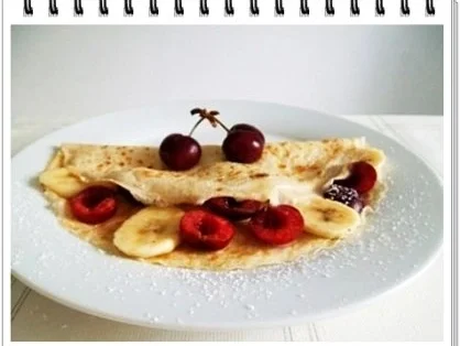 Rezept: Crêpes mit Kirschen und Banane Bild Nr. 14 Crêpes mit Kirschen und Banane - Rezept - Bild Nr. 14